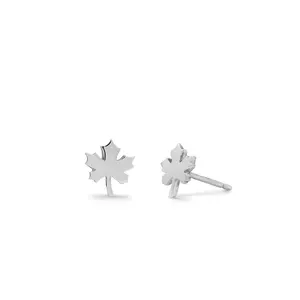 Maple Leaf Stud Earrings