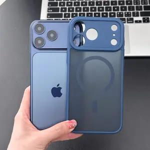 MagSafe Magnetic Translucent Phone Case, Fashion Durable Matte Anti-Fingerprint Cover, Wireless Charging Compatible, Designed for iPhone 11 12 13 14 15 16 17 Pro Max Plus Air