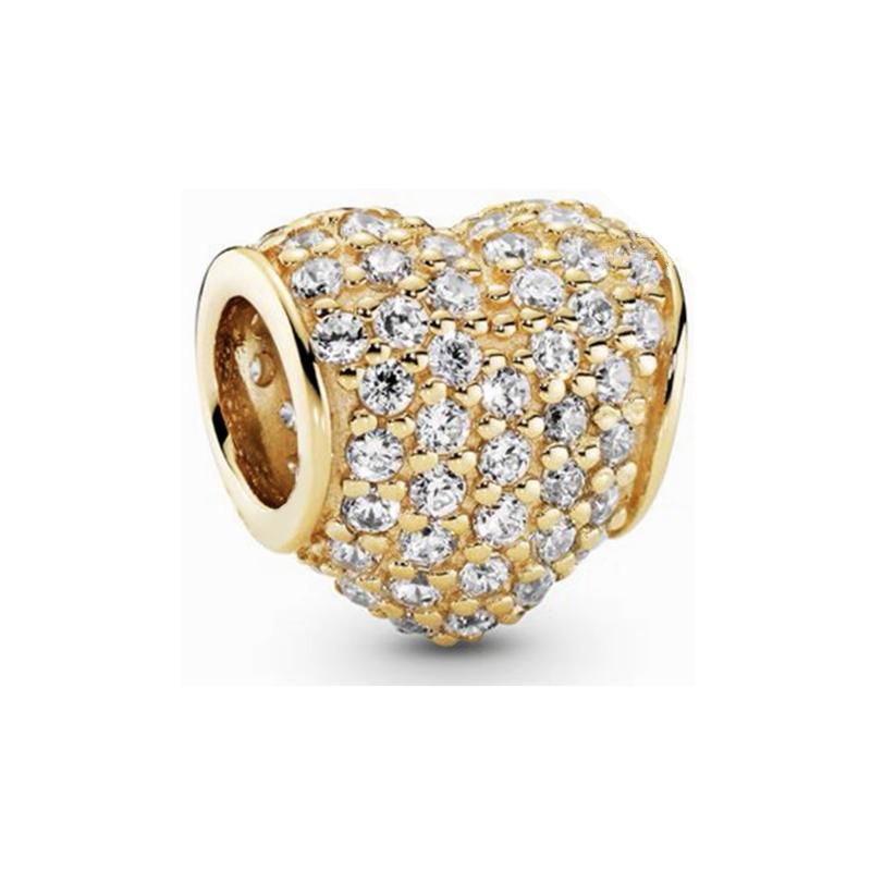 NEW Gold Lucky Heart Flower Dragon Snowflake Family Tree Charm Bead Fit Original Europeans 925 Silver Bracelet DIY Jewelry Gift NEW Gold Lucky Heart Flower Dragon Snowflake Family Tree Charm Bead Fit Original Europeans 925 Silver Bracelet DIY Jewelry Gift