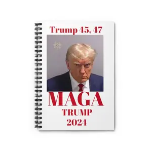 FREE TRUMP MAGA 2024 Spiral Notebook - Ruled Line