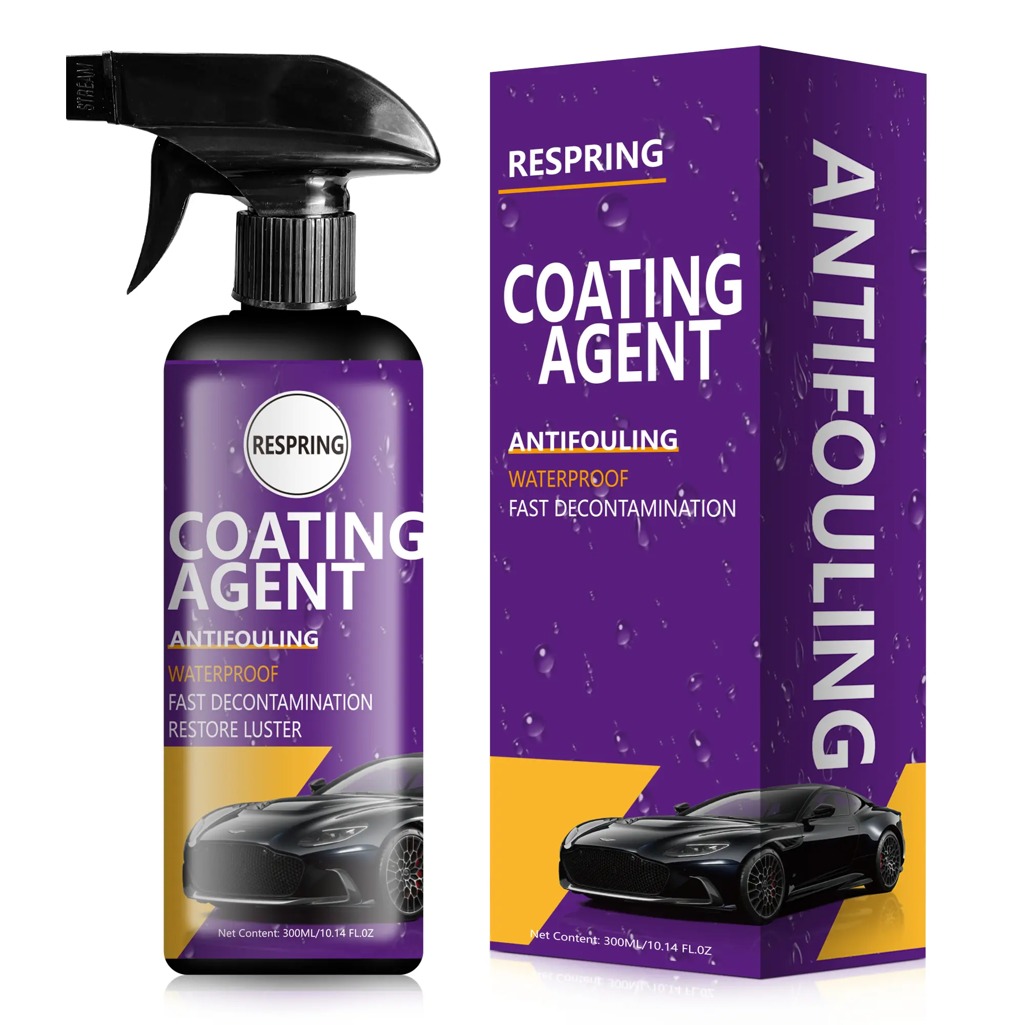 Car Coating Spray-Advanced Automobile Quick-acting Coating Agent With Dust,Proof and Glazing Effects,achieve mirror surface and dust-proof effect,Proof and Glazing Effects 300ML