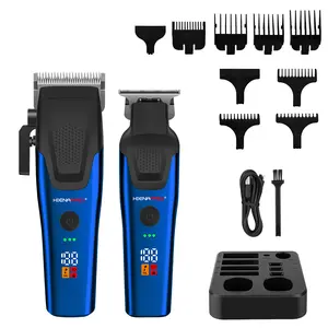 HIENA PRO 2-in-1 Cordless Grooming Set, Main Hair Clipper with Precision Shaver, 7000RPM Powerful Motor, USB Fast Charging, LED Display, Portable for Home Use, A Premium Gift for Men