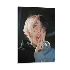 Lil Peeps Rapper Canvas Poster. Music Wall Art. Bedroomroom Decor. Canvas Poster Bedroom Decor Sports Landscape Office Room Decor Gift Frames Ornaments Decoration Artistic Photo Print