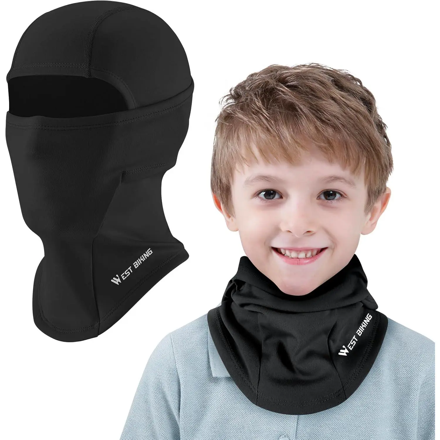 Kids Balaclava, Unisex Ski Mask Kids, Neck Warmer Gaiter Fleece Windproof Cycling Balaclava for Boys and Girls