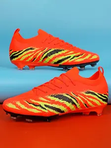 New Trend Youth Professional Sports Football Shoes, Long Nails Strong Grip High Bounce Light Yet Durable, 5 Colors Size 35-45 Unisex
