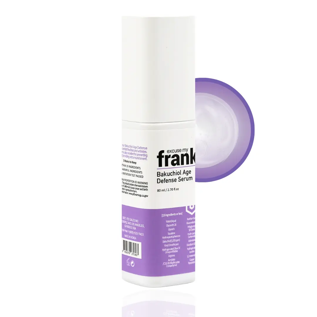 [Excuse My Frank] 50g Bakuchiol Age Defence Vegan Retinol Cream - Gentle, Cruelty-Free, Alcohol-Free Korean Skincare Moisturizer for Acne-Prone & Dry Skin, Anti-Aging, Radiance-Boosting
