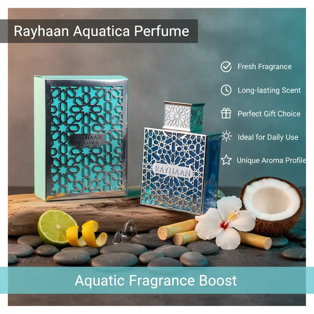 Rayhaan Aquatica Eau de Parfum Spray for Men 3.40 Ounce - TikTok Shop