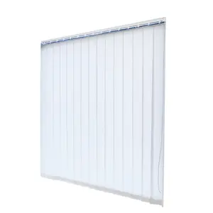 Make to Order 3 Months Lead Time 69" X 96" Sliding Door Curtain, Vertical Blinds with Adjustable Light Control, Aluminum Track PVC Slats for Patio Door, Balcony & Large Windows