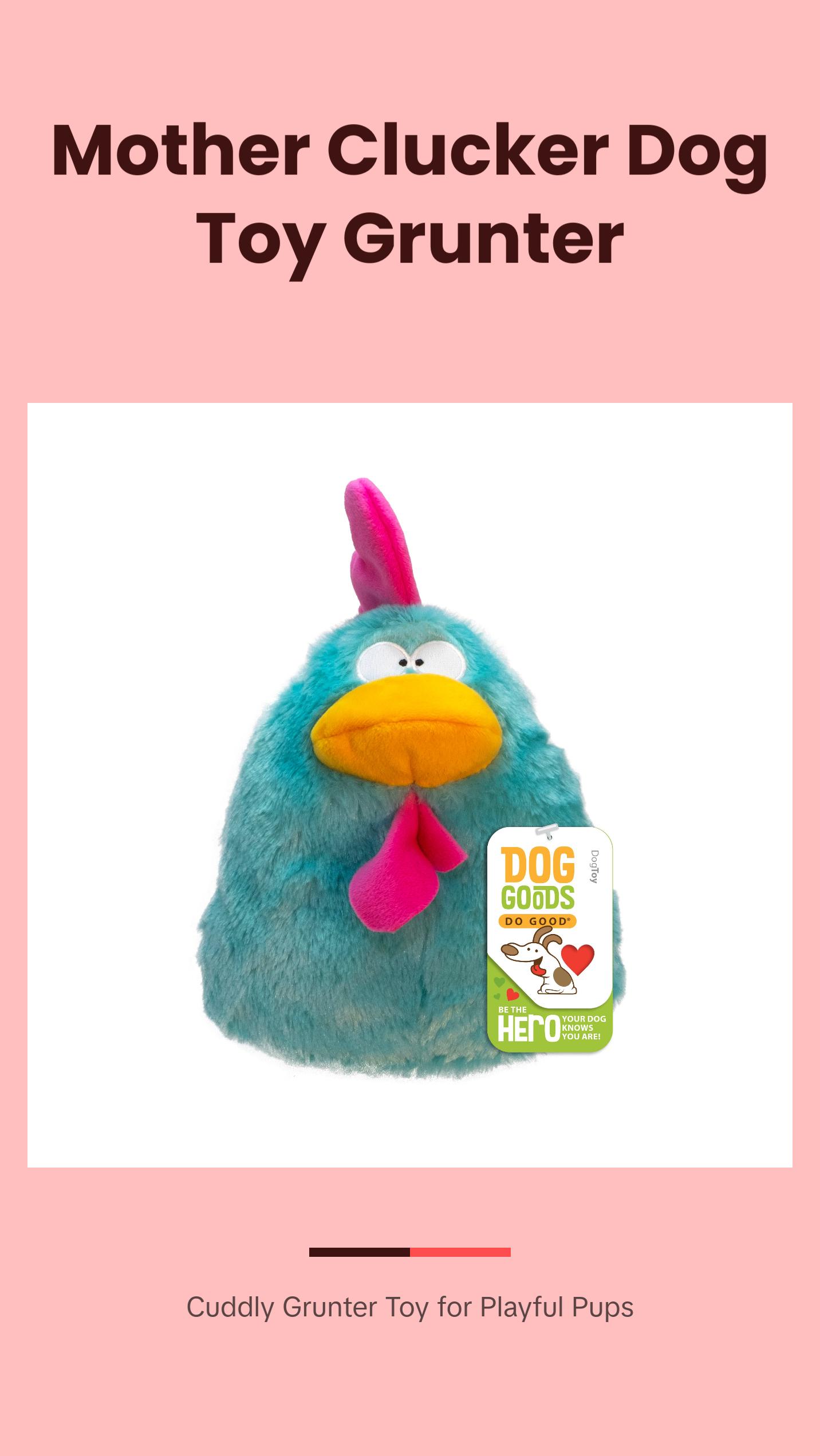Mother Clucker: Fun Dog Toy Large Chicken Grunter by DogGoods ™
