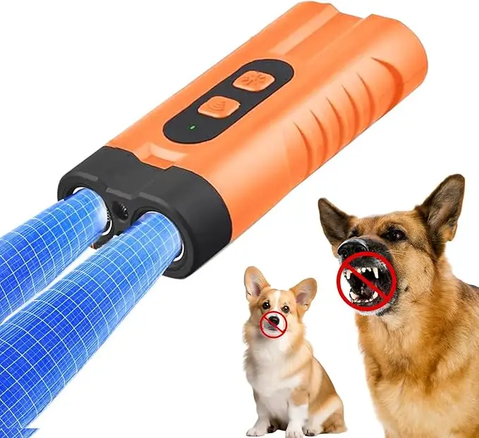 Dog Bark Stopper, Dog Bark Deterrent Deters，Barks no More Dog Training Device(Own Or Neighbour'S Dog), Long Range Ultrasonic, Alternative to Painful D