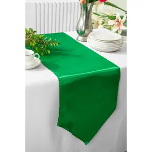 13.5"x108" Satin Table Runner - Emerald Green (1pc)