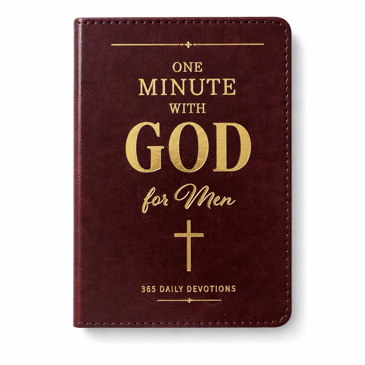 Men's 1-Minute with God 365-Day Devotional Journal, Portable Daily Reflection Notebook, Office Stationery, Ideal Holiday Gift (Birthdays, Christmas) for Self-Improvement