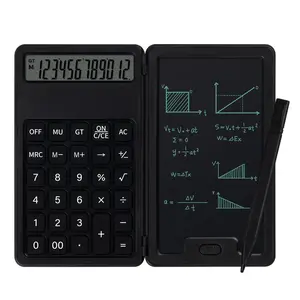 Desk Portable Basic Calculator with Notepad and Stylus, 12 Digit Large Display Multi-Function for Office, School, Home & Basic Financial