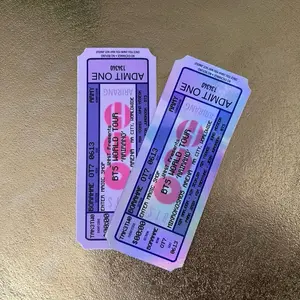 K-Pop World Tour Ticket Sticker | OT7 Fan Collectible | Holographic Concert Keepsake
