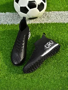 High-Top Sock Shoes for Kids & Adults, Professional Football Boots, Football Cleats, Gradient Colors, Breathable Material, Ideal for Training & Outdoor Play