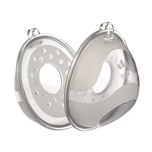 New Silicone Breast Milk Collector Set, Hand-Free Nursing Aid for Pregnant Women & Postpartum Users Leak-Proof Wearable Milk Collection