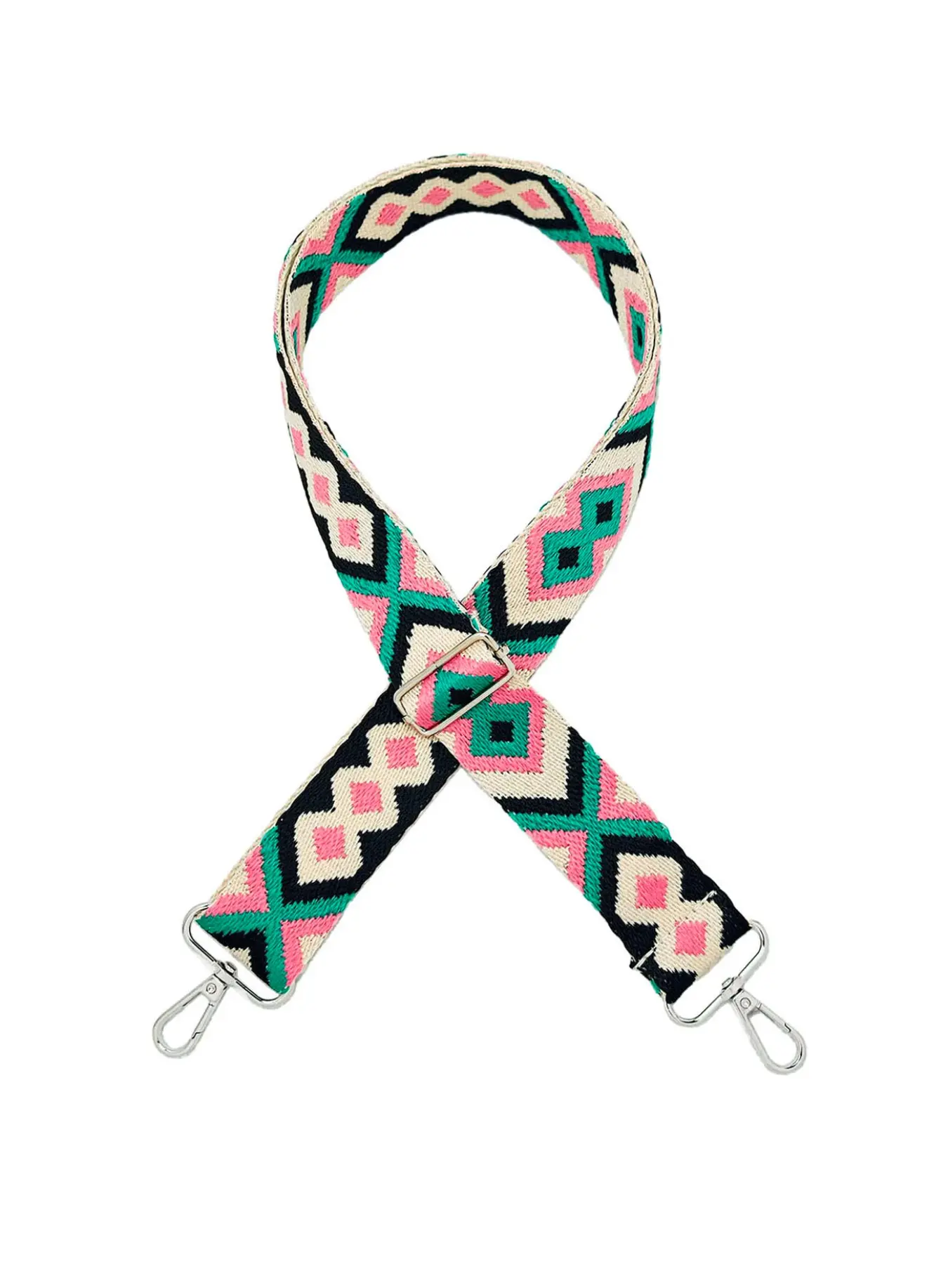 Boho Style Wide Fabric Bag Strap, Vintage Style Ethnic Patterns Bag Strap, Casual Adjustable Bag Strap for Women & Men, Fashion Bag Accessories