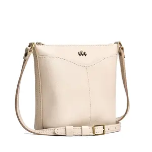 Portland Leather Cypress Side Bag - Clean Everyday Carry - Leather Shoulder Bag, Minimal Design, Zipper Closure, Lightweight