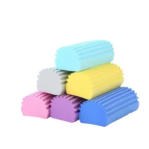 Sponge Duster, Reusable Duster with Ridged Surface Design, Household Damp Sponge for Dust Cleaning