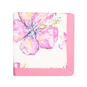 Hibiscus Kiss Security Blanket - Soft and Cozy