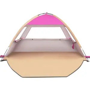 Beach Tent Sun Shelter for 3/4-5/6-7/8-10 Person, UPF 50+ UV Protection Beach Canopy, Lightweight and Easy Setup Cabana, Portable Shade Tent
