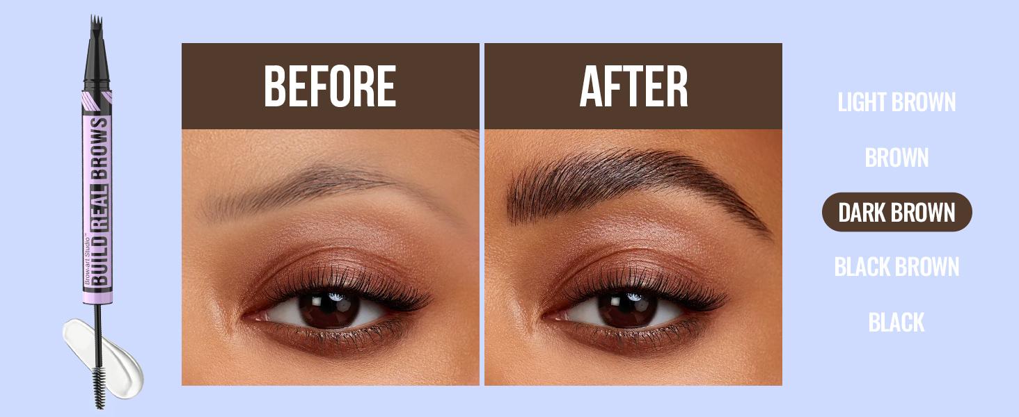 iMethod Eyebrow Pen and Eyebrow Gel - Brow Pen 2-in-1 Eyebrow Pencils for Woman with Micro-Fork Tip and Brow Gel Clear, Fuller Eyebrows, Stay All Day Makeup Cosmetic iMethod Eyebrow Pen and Eyebrow Gel - Brow Pen 2-in-1 Eyebrow Pencils for Woman with Micro-Fork Tip and Brow Gel Clear, Fuller Eyebrows, Stay All Day Makeup Cosmetic