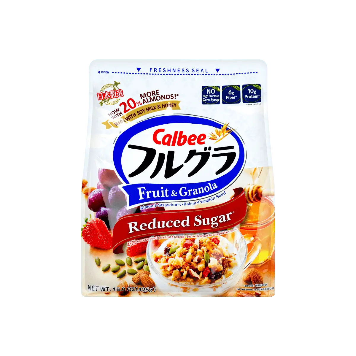 CALBEE CALBEE Frugra Fruit Granola Reduced Sugar, 350g CALBEE CALBEE Frugra Fruit Granola Reduced Sugar, 350g