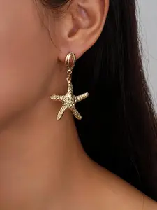Starfish Design Dangle Earrings, Fashionable Jewelry for Women & Girls, Trendy All-match & Exquisite Jewelry for Birthday Gift, Seashell Earring