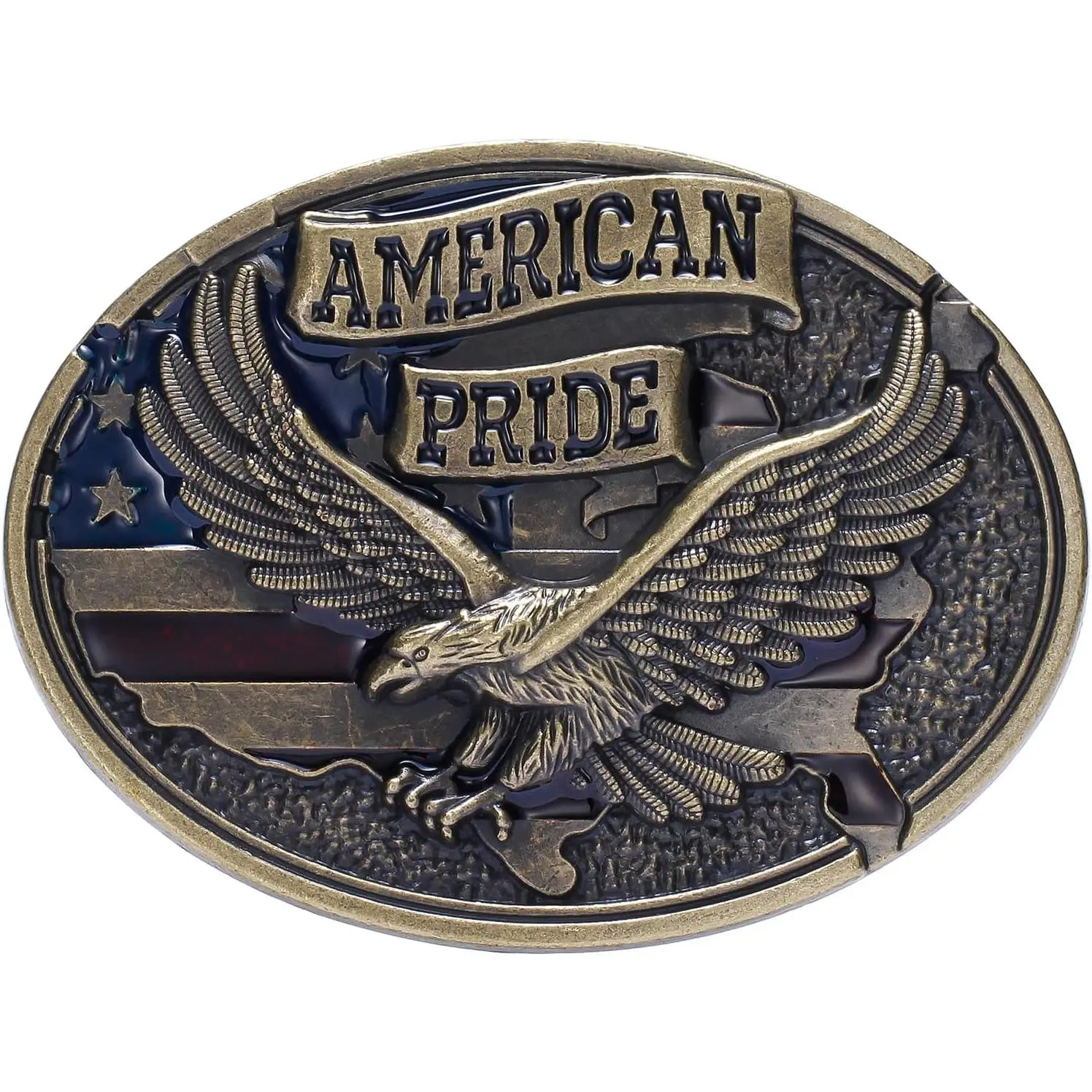 Belt Buckles for men women - Western Cowboy Belt Buckle American Flag and Eagle Belt Buckle