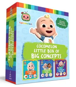 USED-Cocomelon Little Box of Big Concepts (Boxed Set): Cocomelon Abcs; Cocomelon 123s; Cocomelon Colors by Various (Board book)