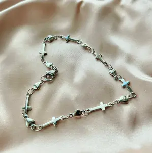 ETERNAL 925-Sterling Silver Cross & Heart Bracelet | Faith Jewelry for Women