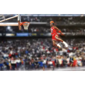 MJ The Dunk of 2-7-87 - Postickers™ Poster Print