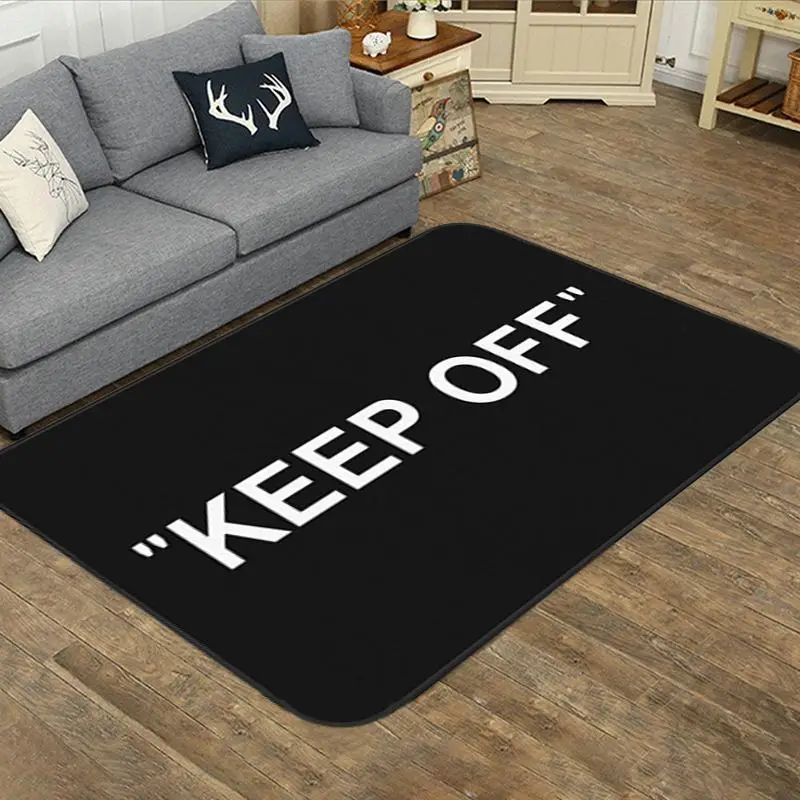 Non-slip Household Door Rug Mat for Room Decor, 1 Count Letter Pattern Home Decorative Pad, Entrance Mat for Indoor Living Room Bedroom Bathroom Outdo