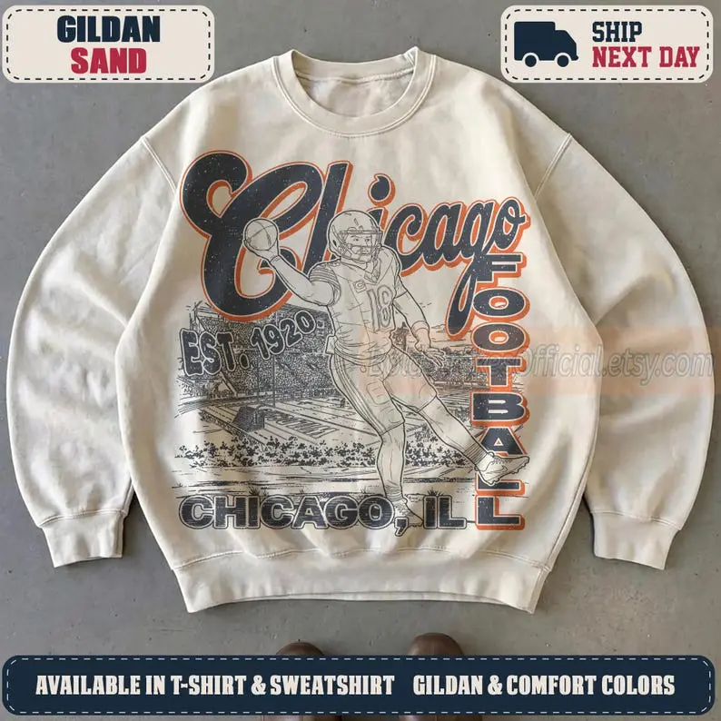 Chicago Game Day Vintage Shirt, 90s Retro Graphic Tee, Funny Mascot Oversized Sweatshirt, Comfort Colors Tee, Football Fan CBR51 BoldStrokes LLC