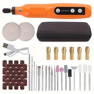 Electric Grinding Machine with Handheld Small Jade Carving Small Electric Drill Micro Drill, Equipped with Various Accessories And Storage Bags, Portable with Unique Colors