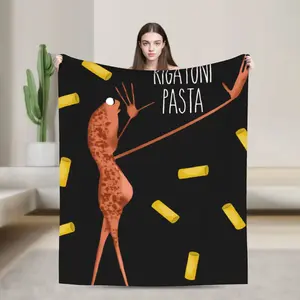 Marcus the Worm Funny Meme  Flannel Blanket Autumn  Warm Bedding Throws Couch Chair Aesthetic Bedspread Sofa Bed Cover