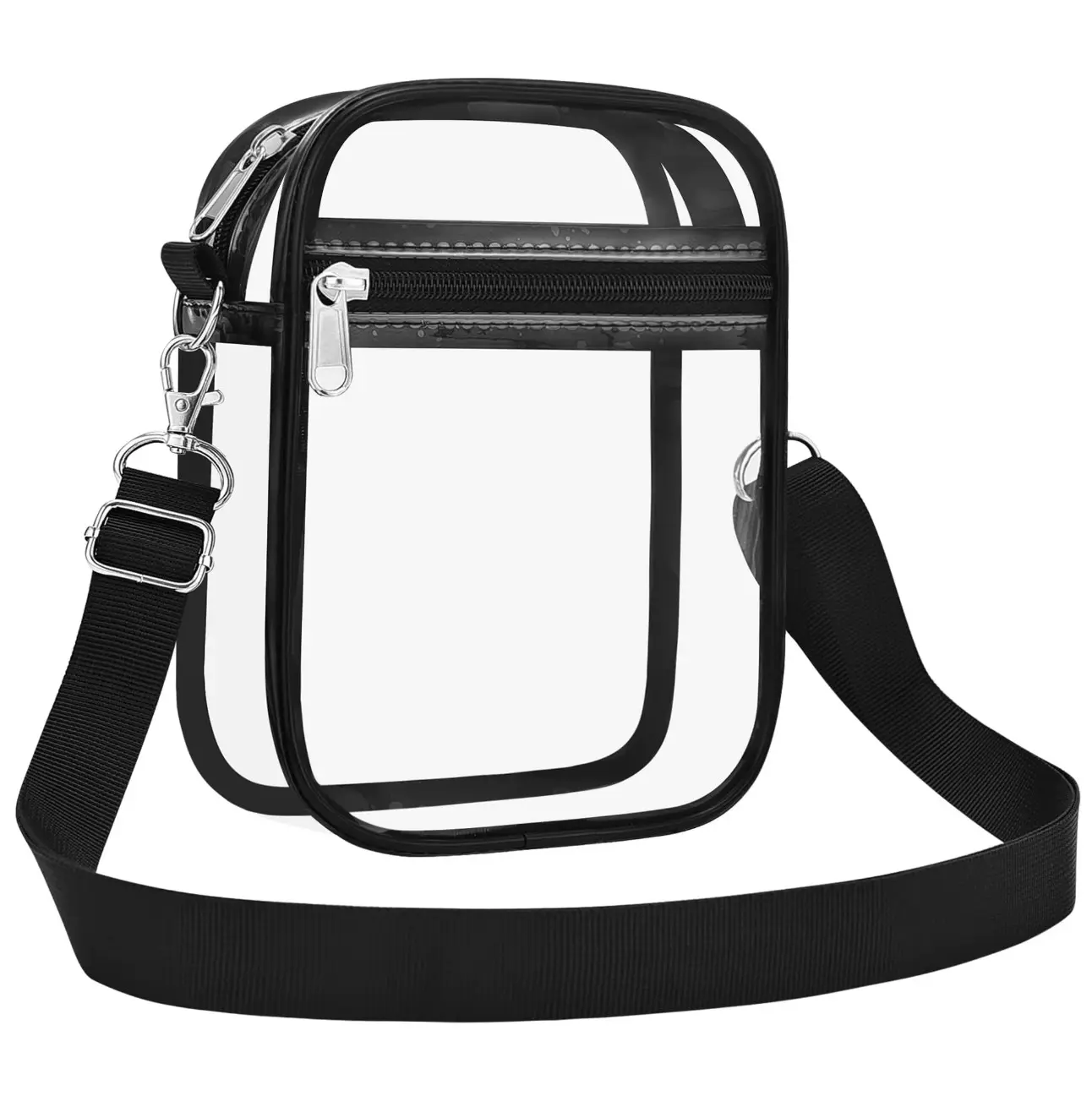Stadium Approved Clear Purse – Game Day Crossbody Bag with Adjustable Strap