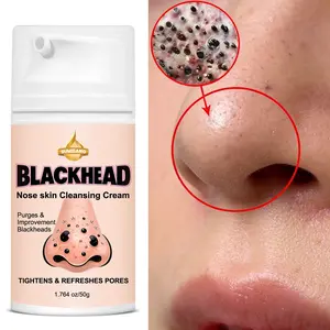 SUMFANG Nose Blackhead Cleansing Cream 50g | Salicylic Acid Unclogging Pores + Collagen Peptides Repairing | Refreshing texture, easily absorbed, suitable for strawberry nose care Daily