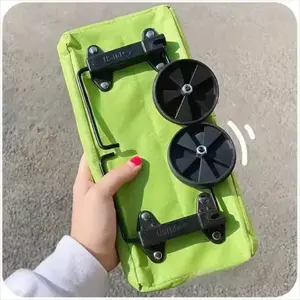 Foldable Portable Shopping Cart with Wheels | Lightweight Backpack-Style Hand Cart for Home Use
