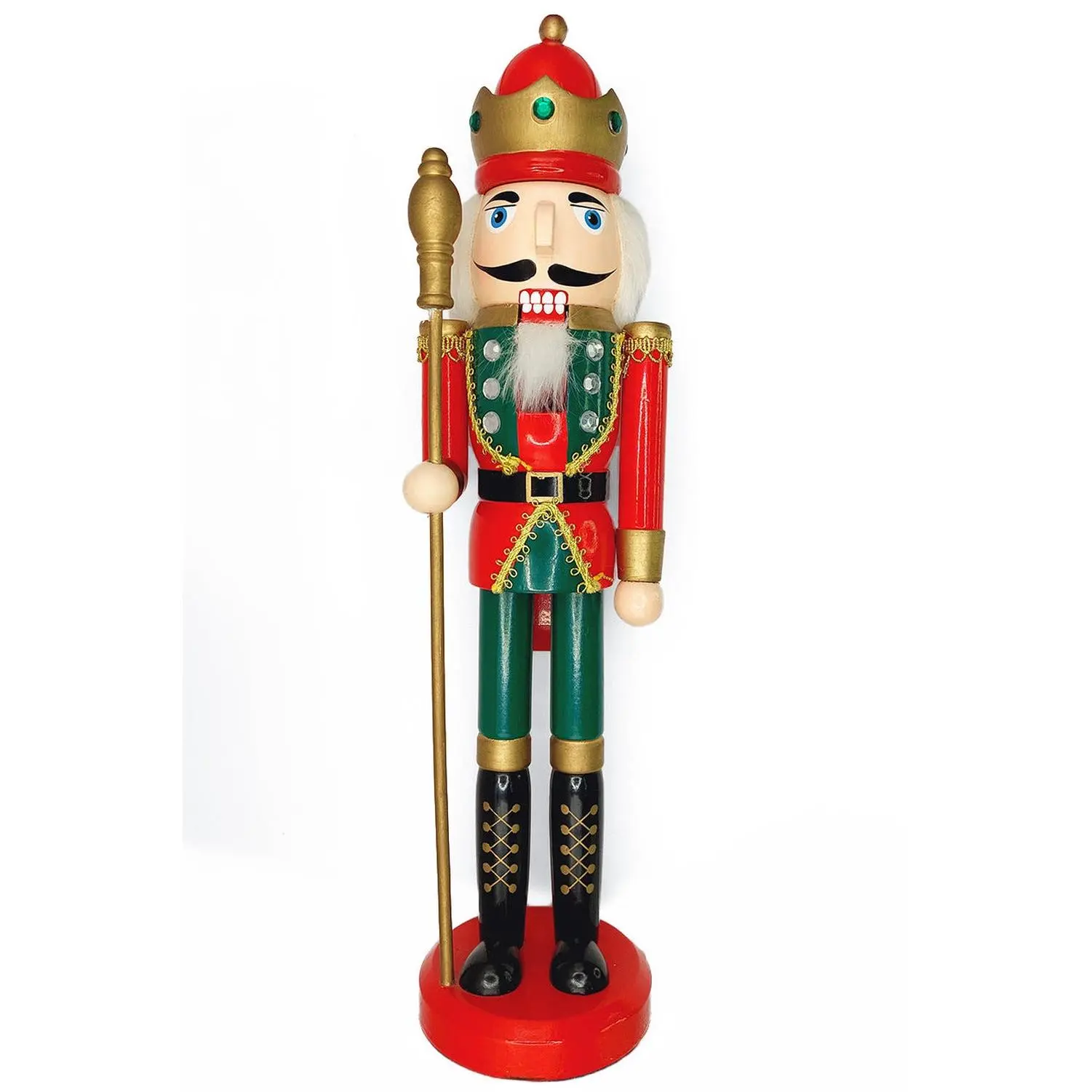 Wooden Royal Nutcracker King Wizardi F07M6-3C