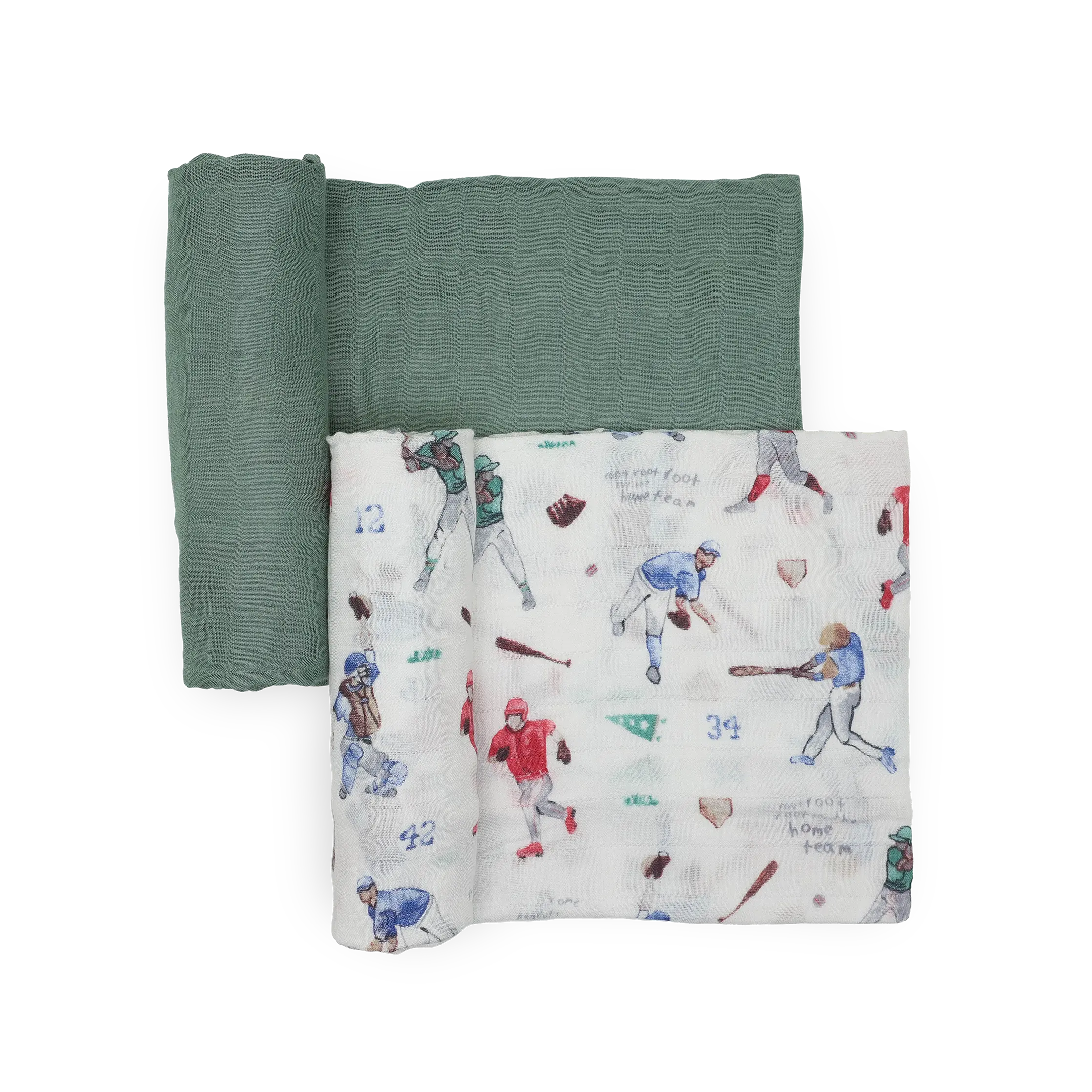 Deluxe Muslin Swaddle Blanket 2 Pack - Home Run 2