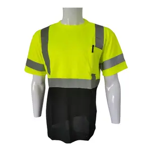 Yellow/Black Short Sleeve Safety Shirt