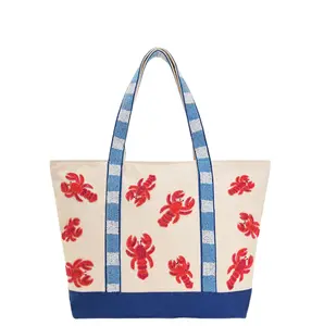 Coastal Claw Beaded Boat Bag