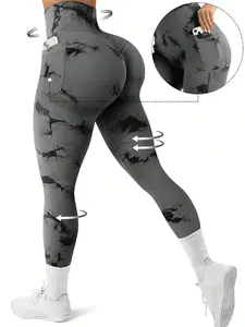 Women's High Waist Yoga Pants, Tight Fitted Workout Leggings, Slimming Running Outdoor Fitness Long Pants, All Seasons Casual Style