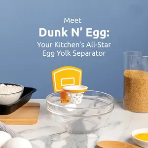 Egg Yolk White Separator, Unique Kitchen Gadgets, Kitchen Accessories, Unique Cooking Gifts, Basketball Stuff