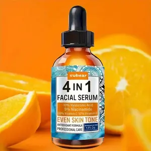 4 In 1 Face Essence, Anti-Wrinkle Vitamin C Essence, Facial Treatment, Moisturizing Essence, Firming, Tender Skin, Fade Fine Lines facial serum