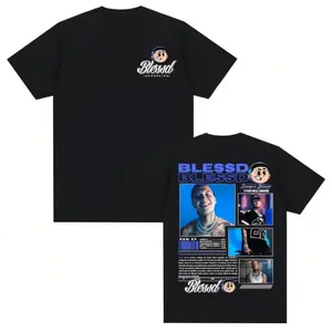 Blessd Rapper Graphic T-Shirt, Latin Trap Music Streetwear Tee, Urban Album Style Shirt, Hip Hop Fan Apparel for Men Women Fans