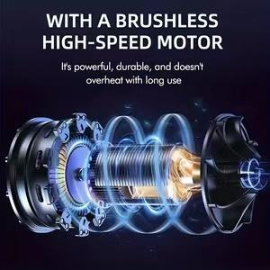 Cordless Leaf Blower Violent TurboFan,BrushlessPure Copper Motor Jet Fan Wit