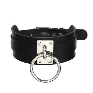 Goth Black Choker Collar for Women  Punk Gothic Chockers Halloween Cosplay Jewelry  Costume Accessory