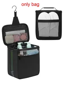 Mesh Shower Bag with Hook & Portable Handle, Large Capacity